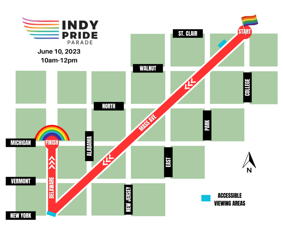 Indy Pride Parade Route Press Release 2023 Indy Pride, Inc.