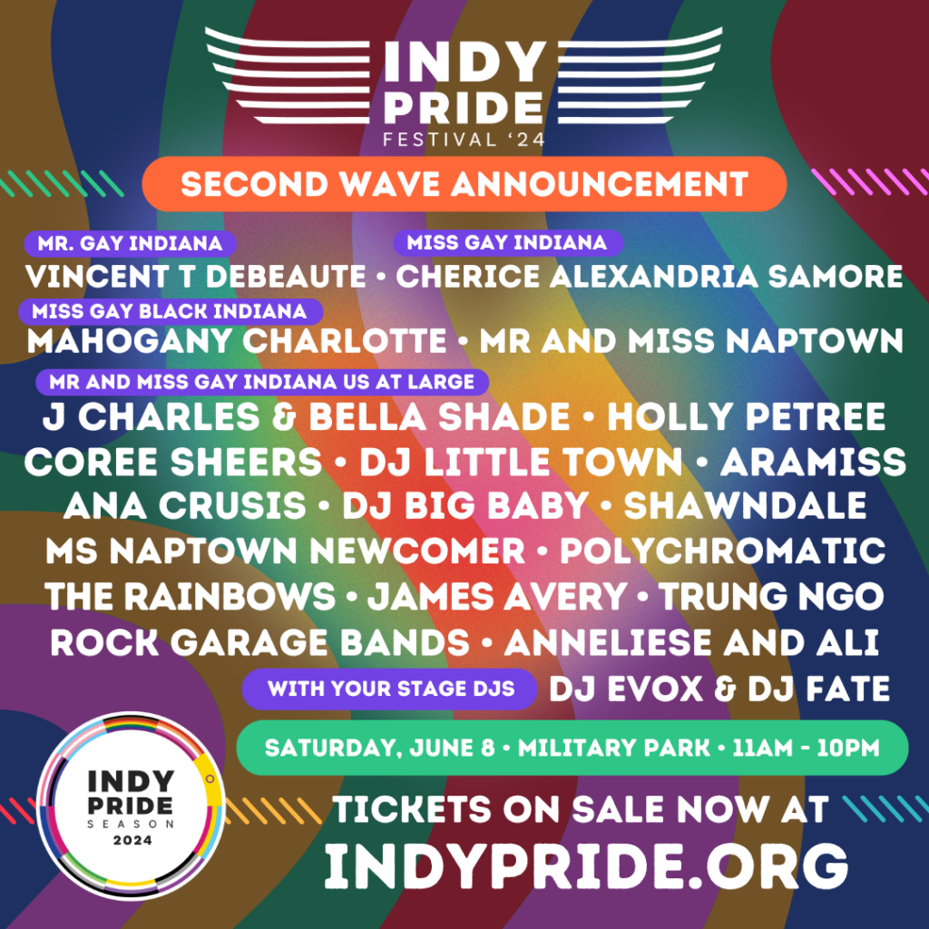 2024 Indy Pride festival: More artists named for annual LGBTQ+ event