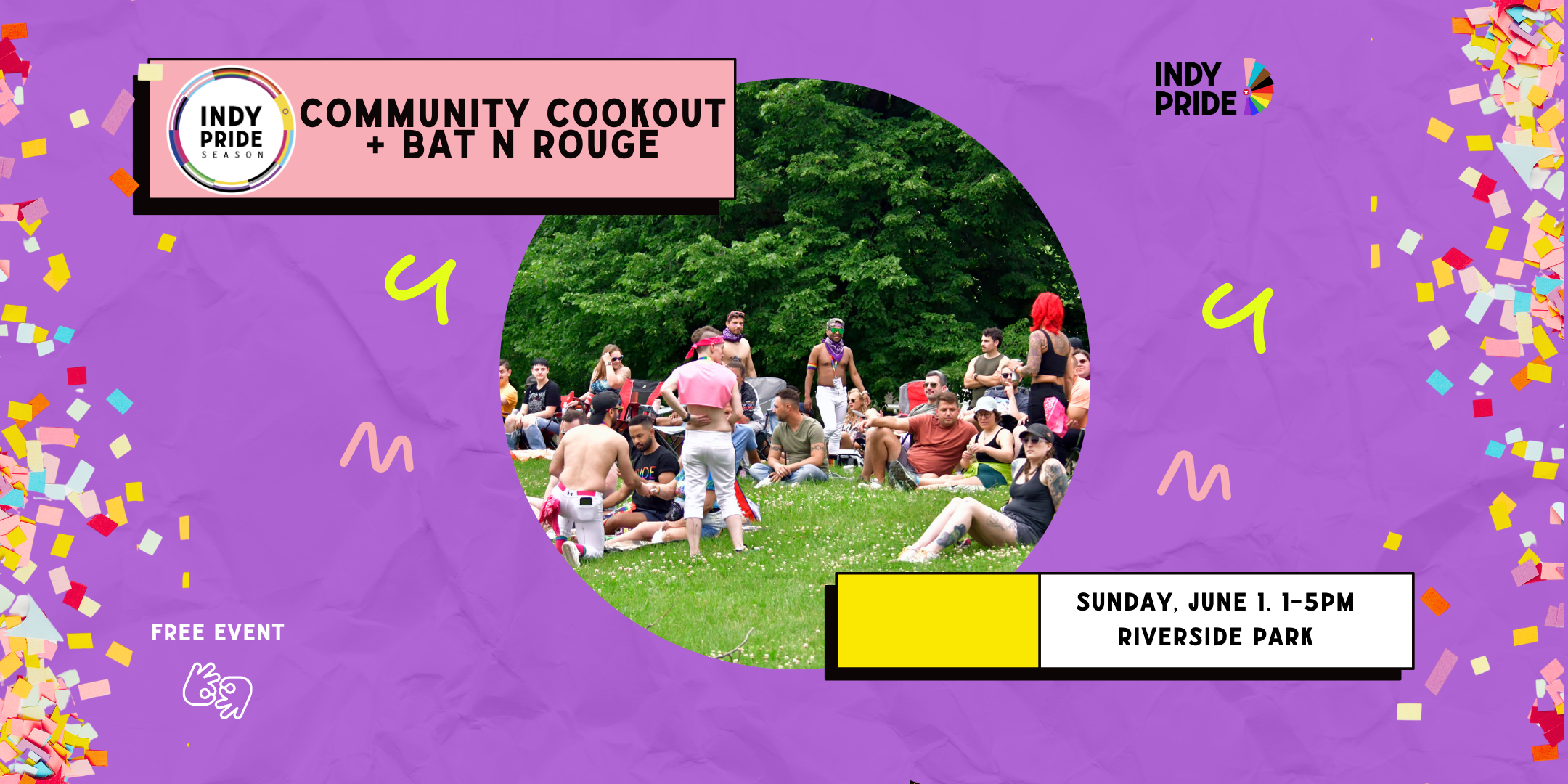 Indy Pride Community Cookout & Bat N Rouge