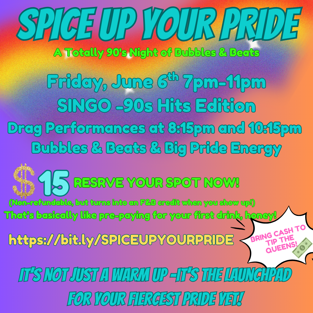 Spice Up Your Pride SINGO – 90s Hits Editions